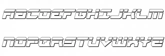 Gearhead Bullet Italic خط أحرف كبيرة