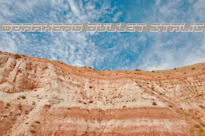 Gearhead Bullet Italic Example 2