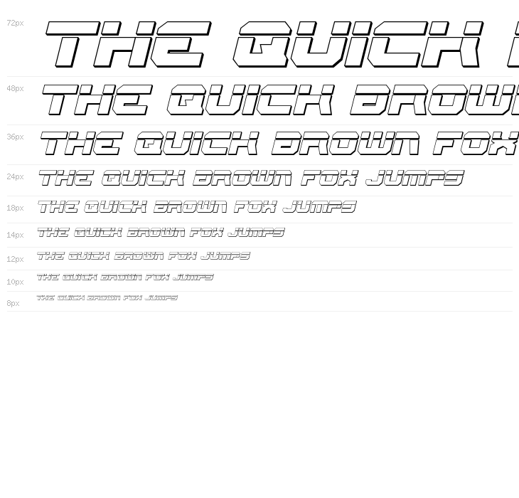 Gearhead Bullet Italic Waterfall