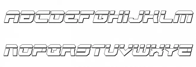Gearhead Bullet Italic خط أحرف صغيرة