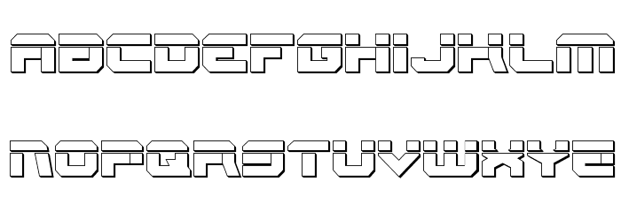 Gearhead Bullet Font LOWERCASE