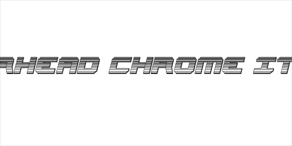 Gearhead Chrome Italic Logo