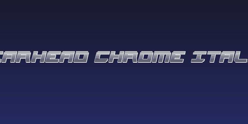 Gearhead Chrome Italic Social Header