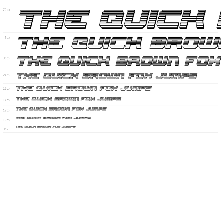 Gearhead Chrome Italic Waterfall