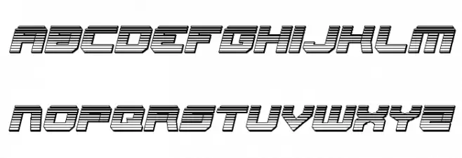 Gearhead Chrome Italic خط أحرف صغيرة