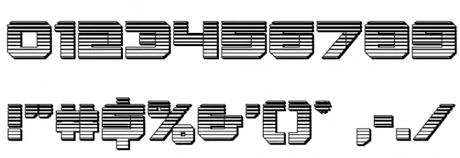 Gearhead Chrome Font OTHER CHARS