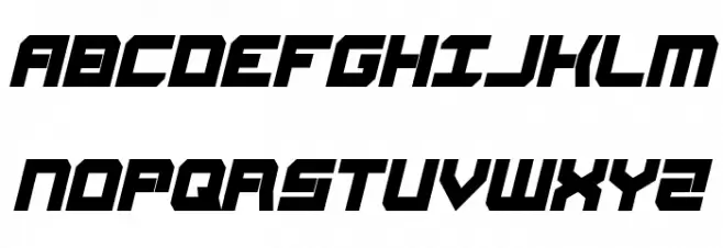 Gearhead Condensed Italic 字体 大写