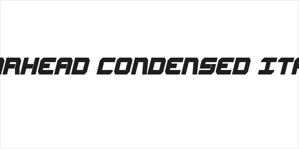 Gearhead Condensed Italic Logo