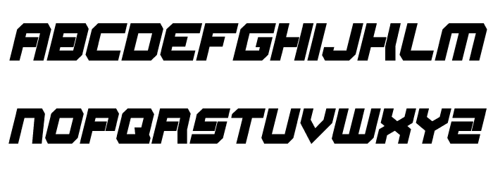 Gearhead Condensed Italic Font LOWERCASE