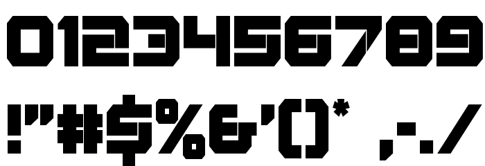 Gearhead Condensed Font OTHER CHARS