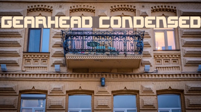 Gearhead Condensed Font examples