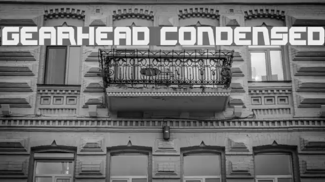 Gearhead Condensed Font examples