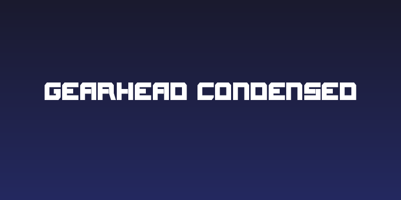 Gearhead Condensed Social Header