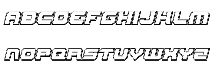 Gearhead Engraved Italic Font LOWERCASE