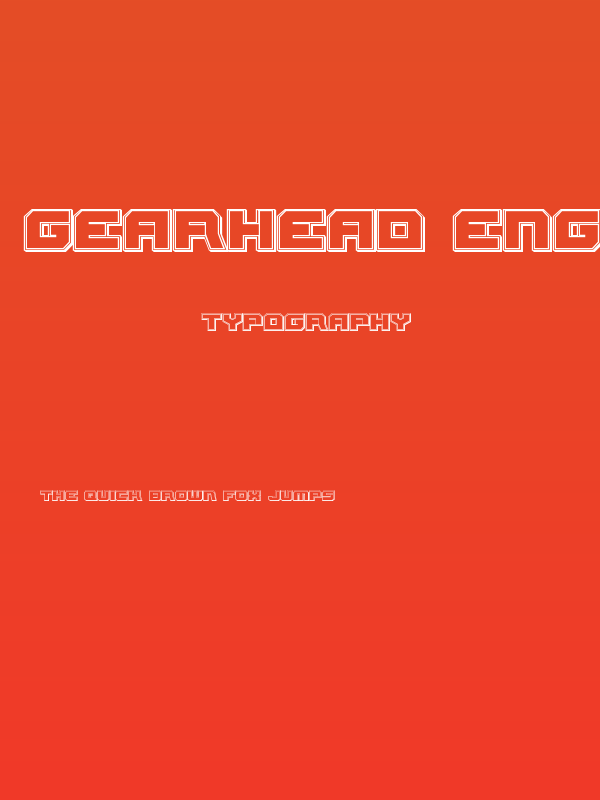 Gearhead Engraved Poster