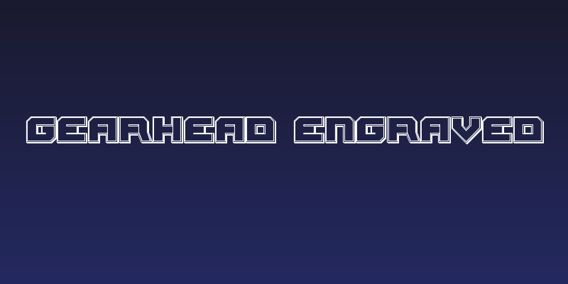 Gearhead Engraved Social Header