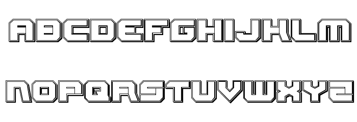 Gearhead Engraved Font LOWERCASE