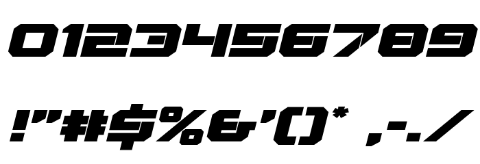 Gearhead Expanded Italic لخطوط تنزيل حرف أخرى