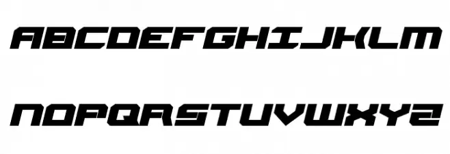 Gearhead Expanded Italic Fonte MAIÚSCULAS