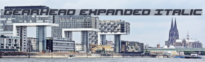 Gearhead Expanded Italic لخطوط تنزيل examples