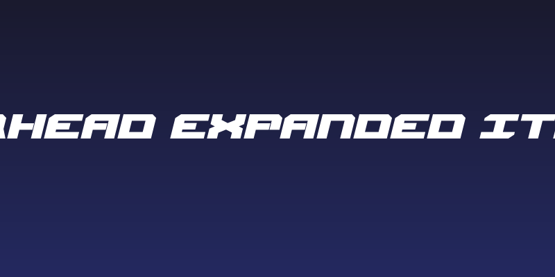 Gearhead Expanded Italic Social Header