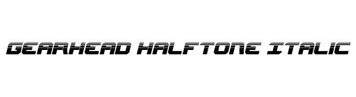Gearhead Halftone Italic  नि: शुल्क फ़ॉन्ट्स डाउनलोड