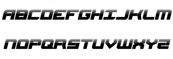 Gearhead Halftone Italic फ़ॉन्ट अपरकेस