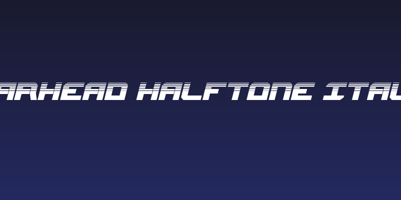 Gearhead Halftone Italic Social Header