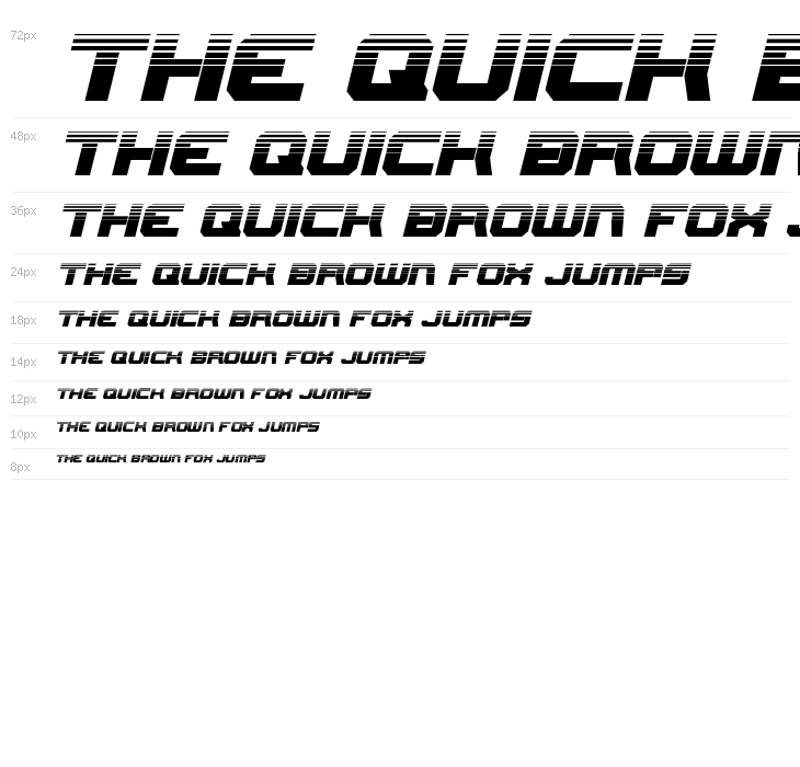 Gearhead Halftone Italic Waterfall