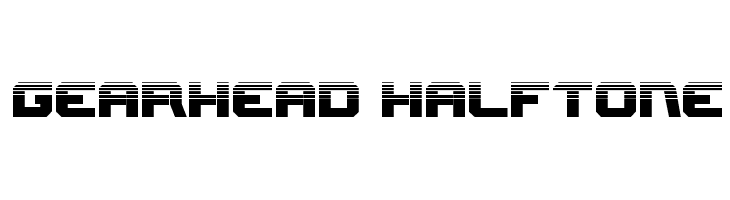 Gearhead Halftone  les polices de caractères gratuit tlcharger