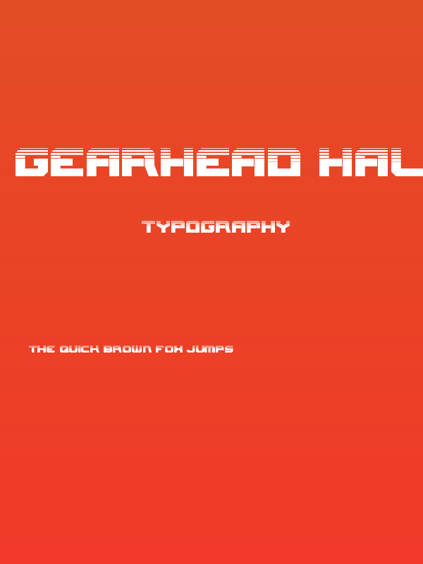 Gearhead Halftone Poster