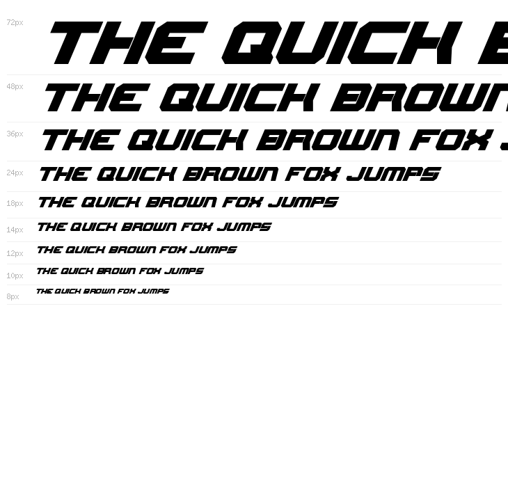 Gearhead Italic Waterfall