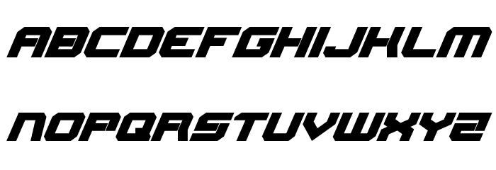 Gearhead Italic Font LOWERCASE