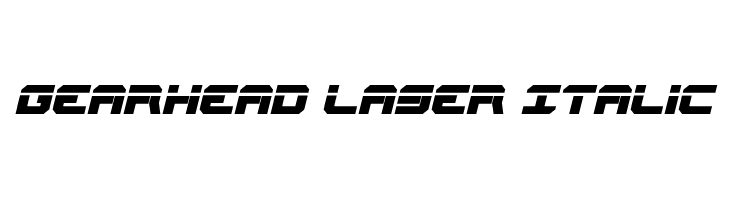 Gearhead Laser Italic  フリーフォントのダウンロード