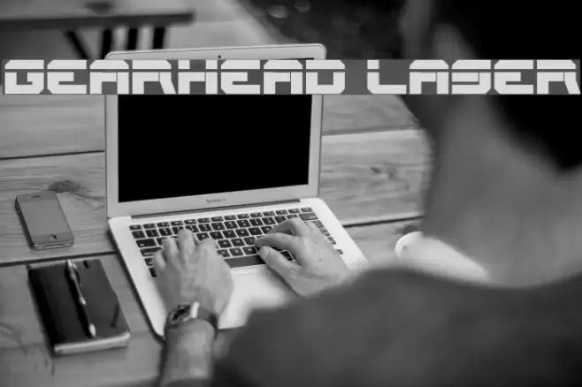Gearhead Laser Font examples