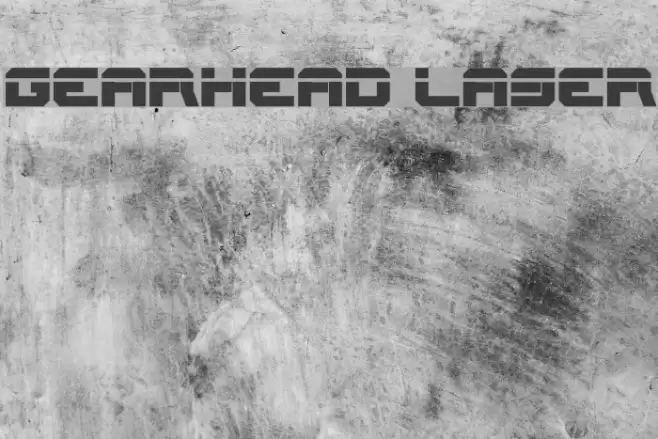 Gearhead Laser Font examples