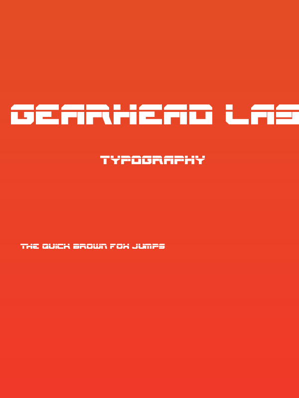 Gearhead Laser Poster
