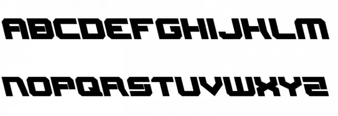 Gearhead Leftalic Caratteri MINUSCOLO
