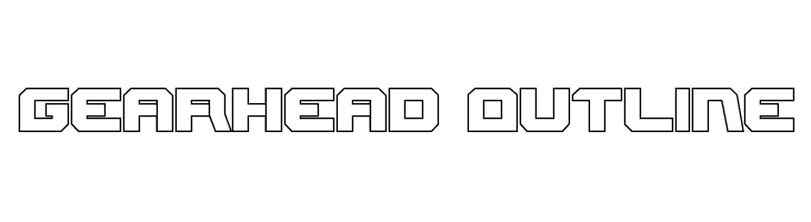 Gearhead Outline  नि: शुल्क फ़ॉन्ट्स डाउनलोड