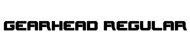Gearhead Regular  Fuentes Gratis Descargar