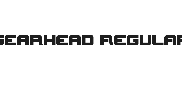 Gearhead Regular Logo