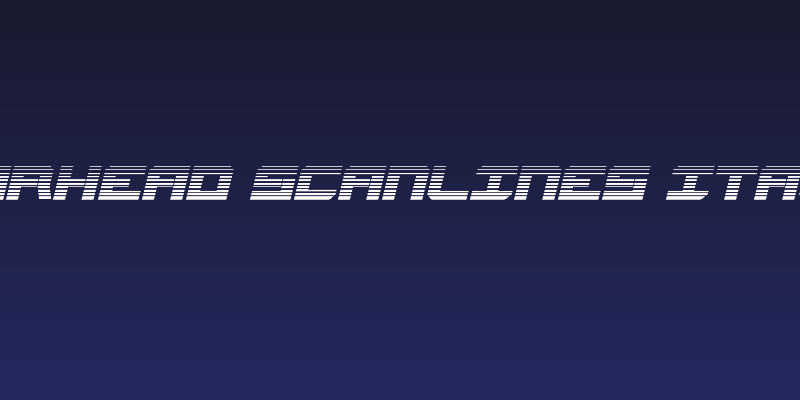 Gearhead Scanlines Italic Social Header