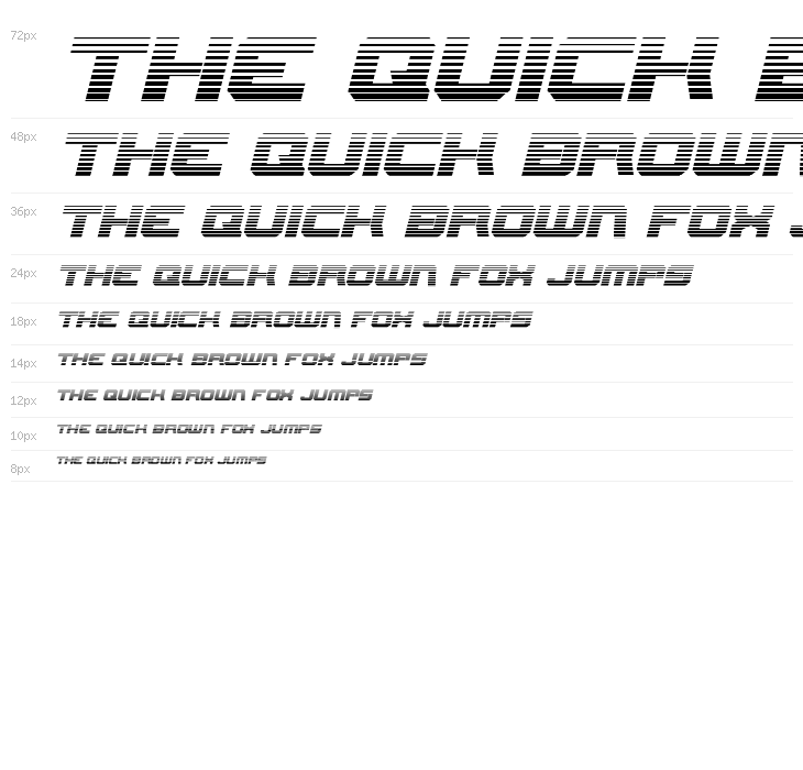 Gearhead Scanlines Italic Waterfall