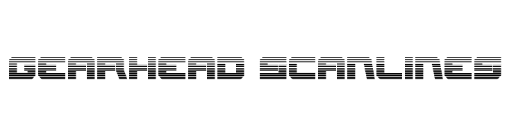 Gearhead Scanlines  Fuentes Gratis Descargar