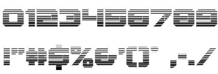 Gearhead Scanlines Font OTHER CHARS