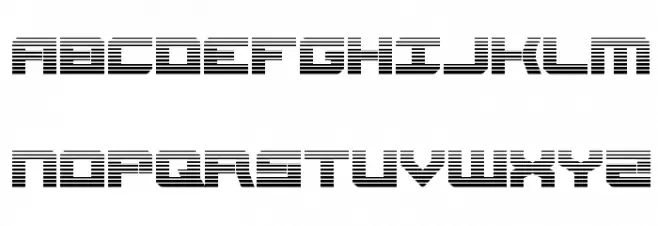 Gearhead Scanlines Fonte MAIÚSCULAS