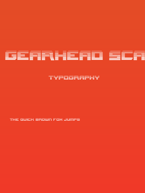 Gearhead Scanlines Poster