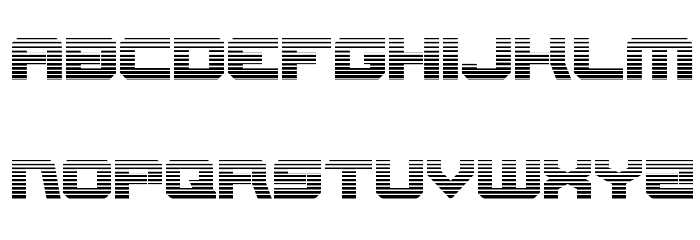 Gearhead Scanlines Font LOWERCASE