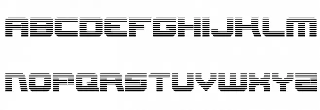 Gearhead Scanlines Caratteri MINUSCOLO