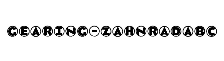 Gearing-ZahnradABC Font